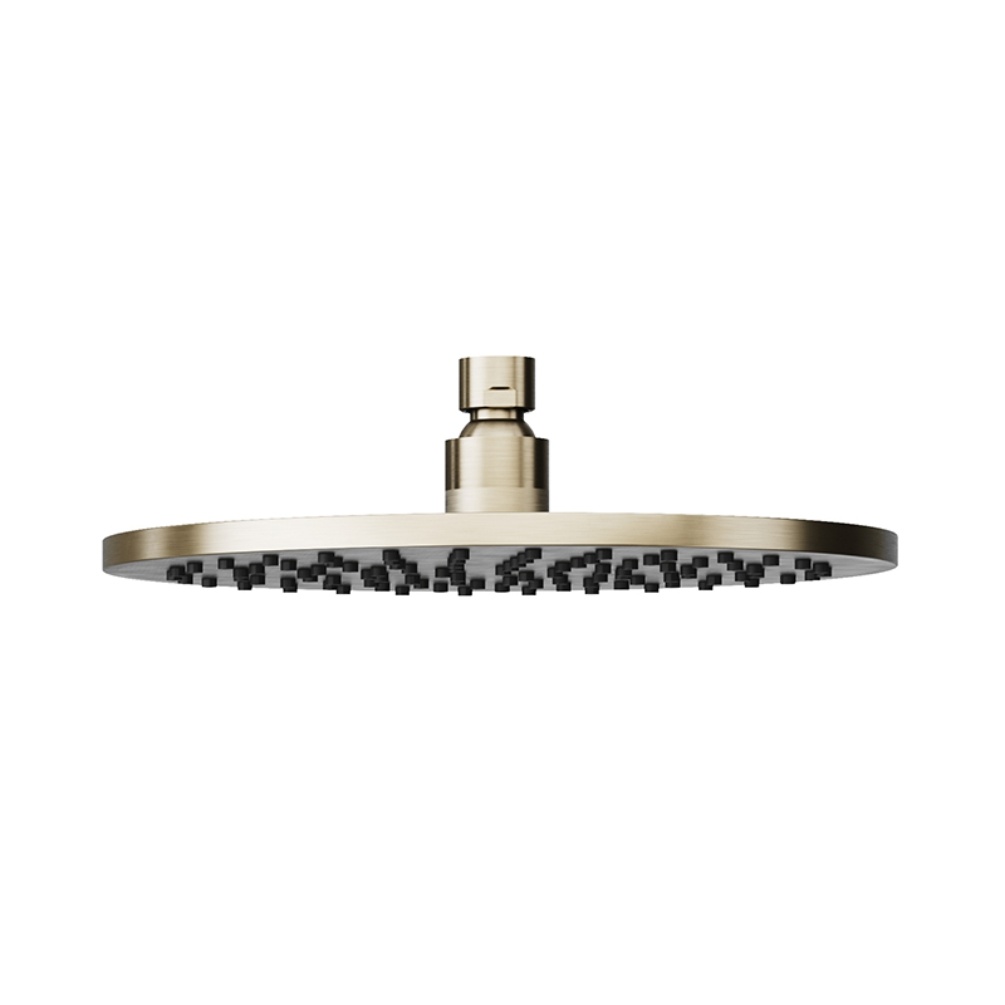 Product Cut out image of the Abacus Emotion Brushed Nickel Round Fixed Shower Head